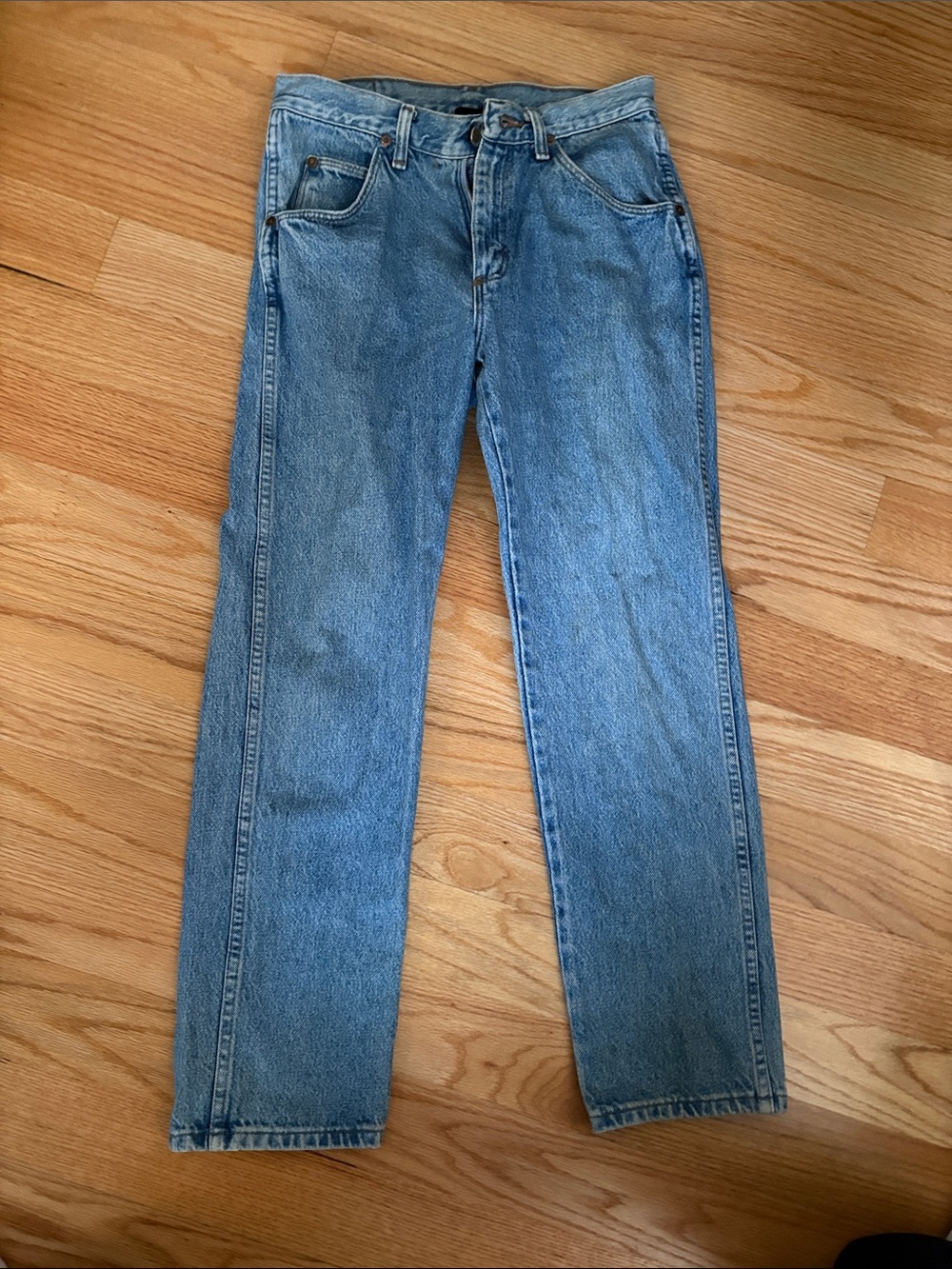Men's Straight-Leg Denim Jeans in Light Blue
